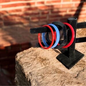 Red and Blue Bangle Set